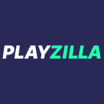 PlayZilla Casino Logo mit blauen Hintergrund