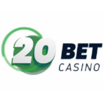 20bet Casino logo mit weißen Hintergrund