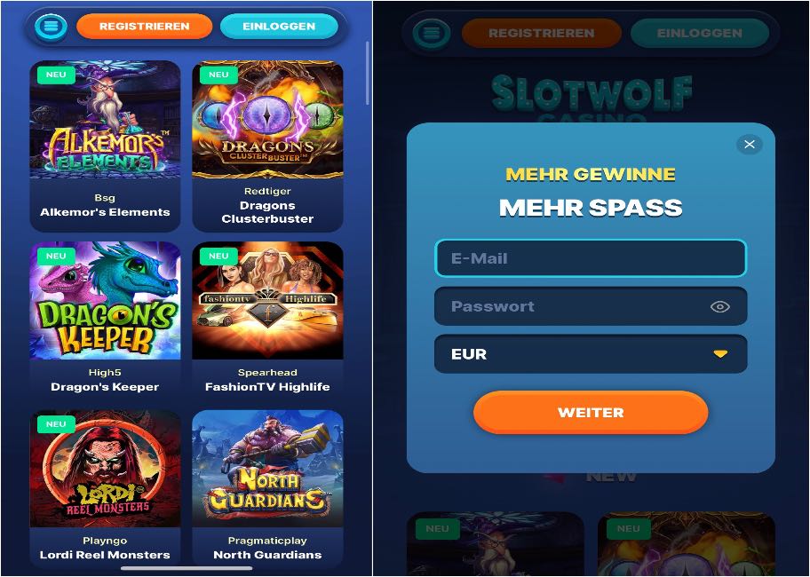 Slotwolf Casino App