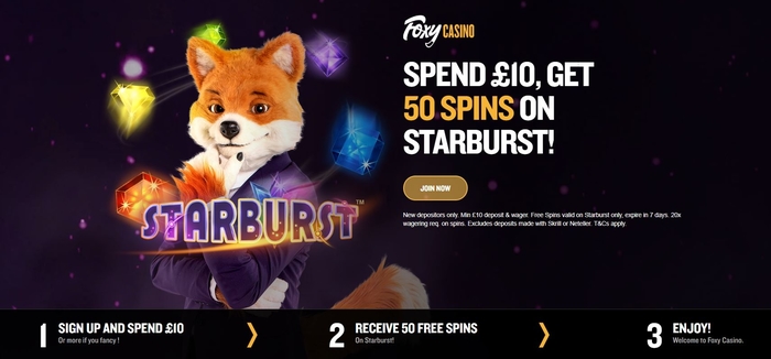 Foxy Casino 50 Free Spins No Deposit