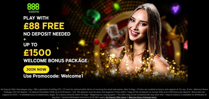888casino new customer welcome bonus offer