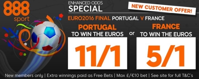 888sport enhanced odds special for euro 2016