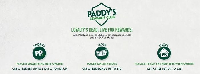 paddy power loyalty reward club