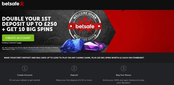 betsafe casino welcome bonus code