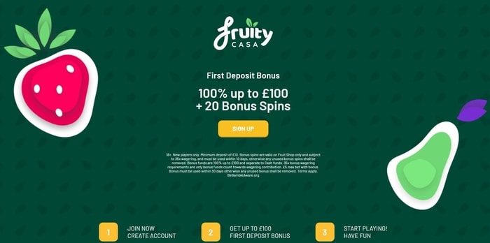 Fruity casa bonus codes