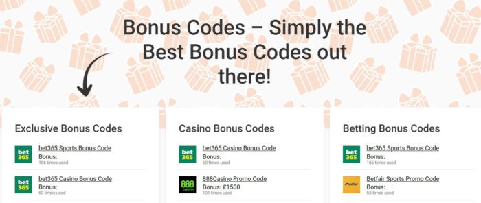 Casino bonus codes 2021