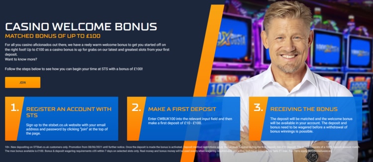sts casino welcome bonus offer