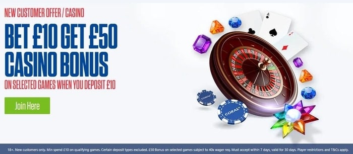 coral casino bonus offer for new uk customers