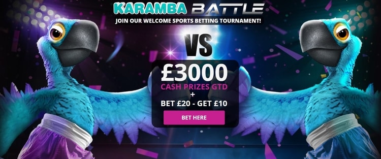 karamba sports welcome bonus offer for new UK customers