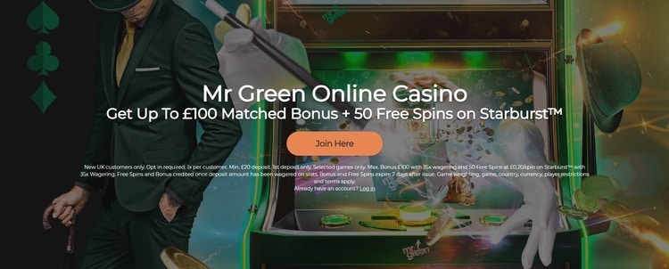Mr Green Bonus Code 2018