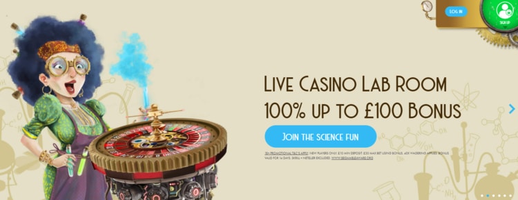 casino lab welcome offer for live casino players