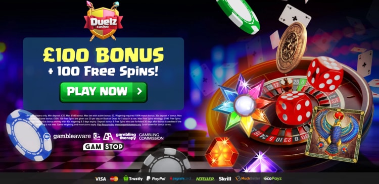 duelz casino welcome bonus offer