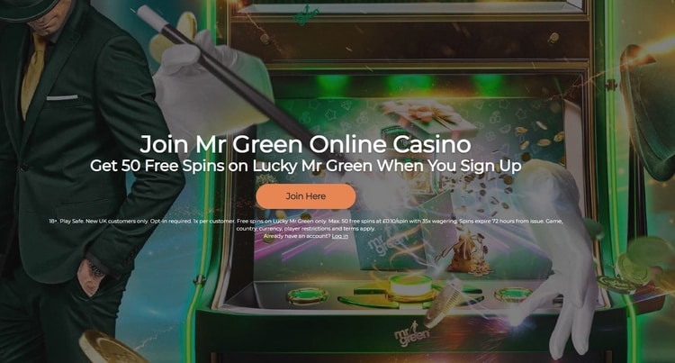 mr green casino welcome bonus offer for new players