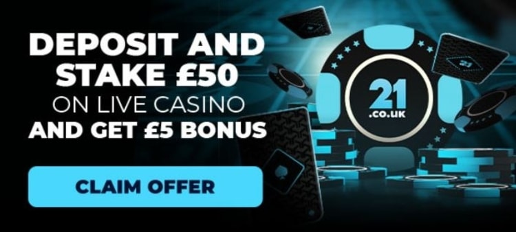 21 co uk casino welcome bonus